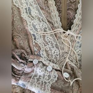 Purple bishop sleeve Gunne Sax dress